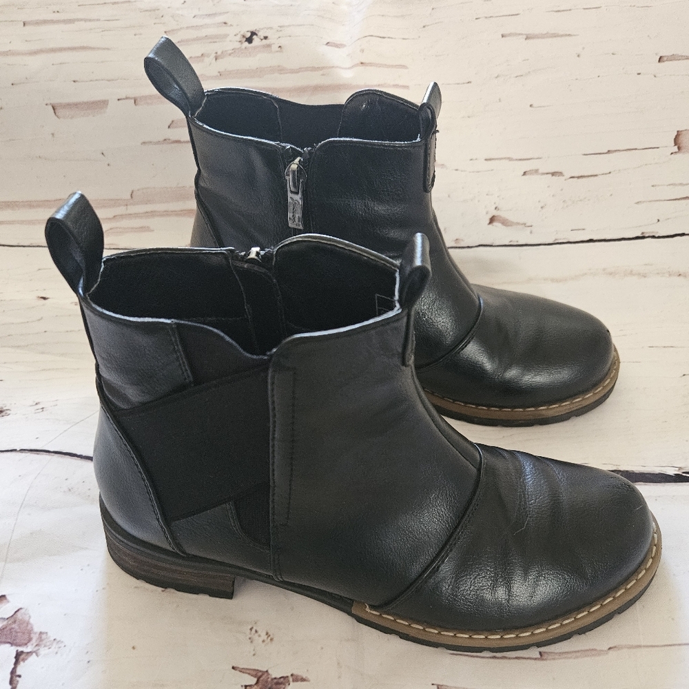 Jeossy Women's Black Milan Ankle boots Size 8 - Picture 3 of 11